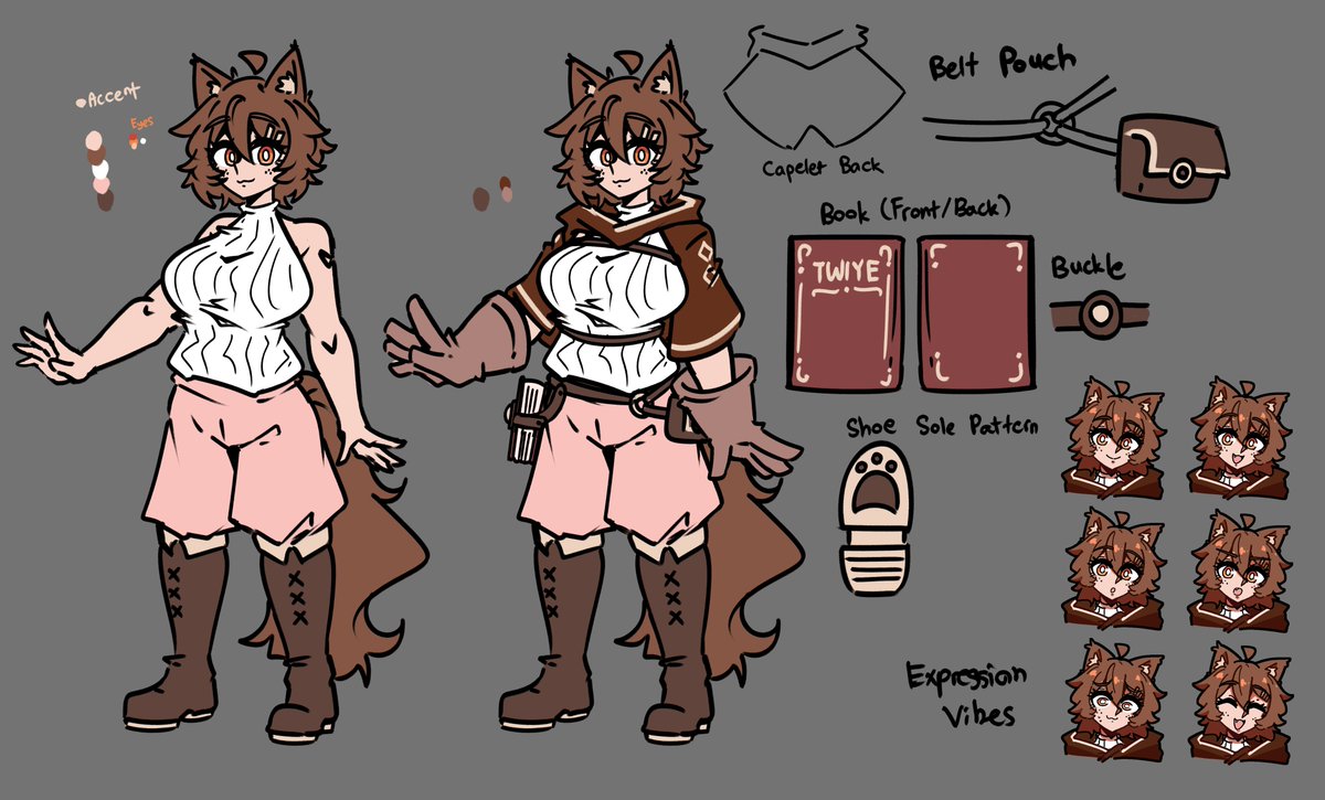dankestsin's tweet photo. [ashyverse oc] simple ref sheet for my girlie Noria... feels weird taking her gloves off i always draw her with those... my littol munchkin bingus... https://t.co/o8TmM9PDNW