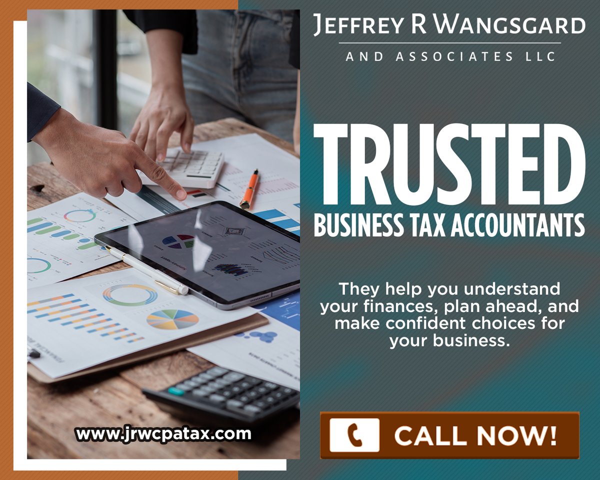 WangsgardCPA's tweet photo. 💼 Business Tax Support Made Easier! 📊

Need trusted business tax accountants? We provide tax preparation, bookkeeping, payroll, and accounting support. Choose business tax accountants who focus on clarity and confidence.

🌐 https://t.co/ywOIXVK4UX

#BusinessTaxAccountants https://t.co/2VTnb2mVup