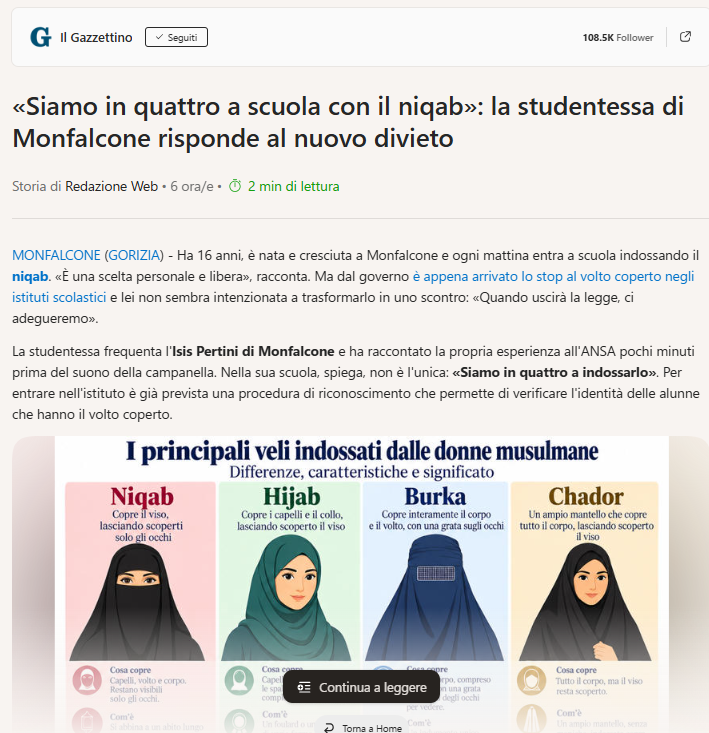 Siddh60's tweet photo. Devono rispettare le nostre tradizioni e regole.
Se lo mettano a casa il #velo, #niqab e quello che vogliono!
#Scuola #migranti
https://t.co/iFFk38AWsI https://t.co/CpvliwJjPl