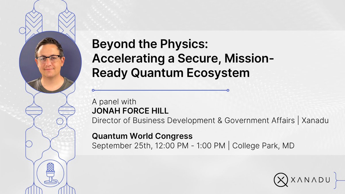Today marks the final day of Quantum World Congress 2026! To cap off a week of global quantum leadership, Jonah Force Hill is joining fellow industry experts for the Booz Allen panel: "Beyond the Physics: Accelerating a Secure, Mission-Ready Quantum Ecosystem.
