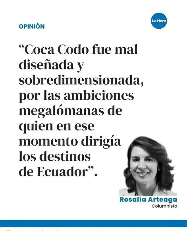 MashiRafael's tweet photo. Esta señora no pierde oportunidad para demostrar cuán profundas son su ignorancia y mala fe.
Lo que dice sobre Coca Codo es mentira, pero, si fuera verdad, ¿desde cuándo  el presidente «diseña» las hidroeléctricas?
¡Hay que tener un zapato de
cerebro!🤦🏻‍♂️
#EcuadorVencerá https://t.co/LjY88b325o