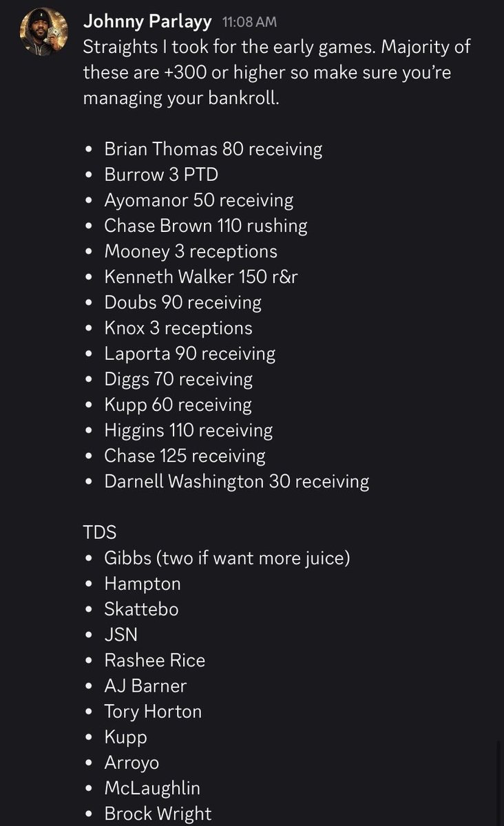 SmokeSeshBets's tweet photo. #FanDuel
#PropsCash 
#NFL 
#Discord https://t.co/tvwEhIWE3m