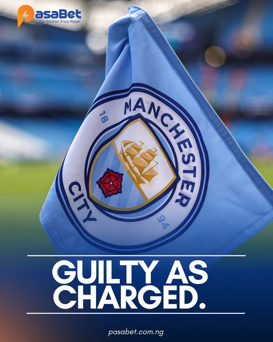 pasabethq's tweet photo. Manchester City found guilty on virtually all charges relating to breaches of Premier League financial regulations. #MCFC expected to appeal against verdict issued by independent commission. Though sanctions are undecided. https://t.co/22BlFJRtV0