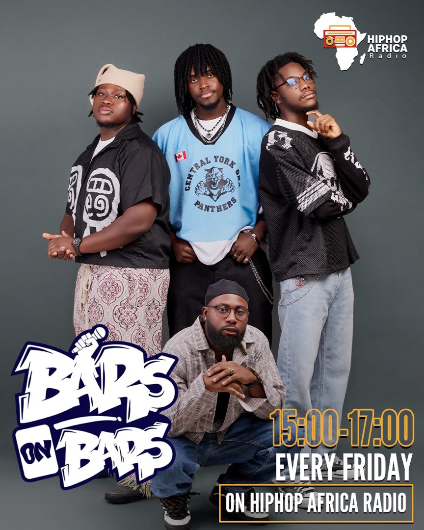 Hiphopafricaa's tweet photo. Do you think you got bars?
Tune in to BARS ON BARS every Friday from 3:00 PM to 5:00 PM
Join us for exhilarating rap battles, insightful discussions, and a showcase of the best talent.
๐ Donโt miss outโlisten live at https://t.co/y4iQPX7hL2
#BarsOnBars #HipHopAfrica #SupportLocalArtists