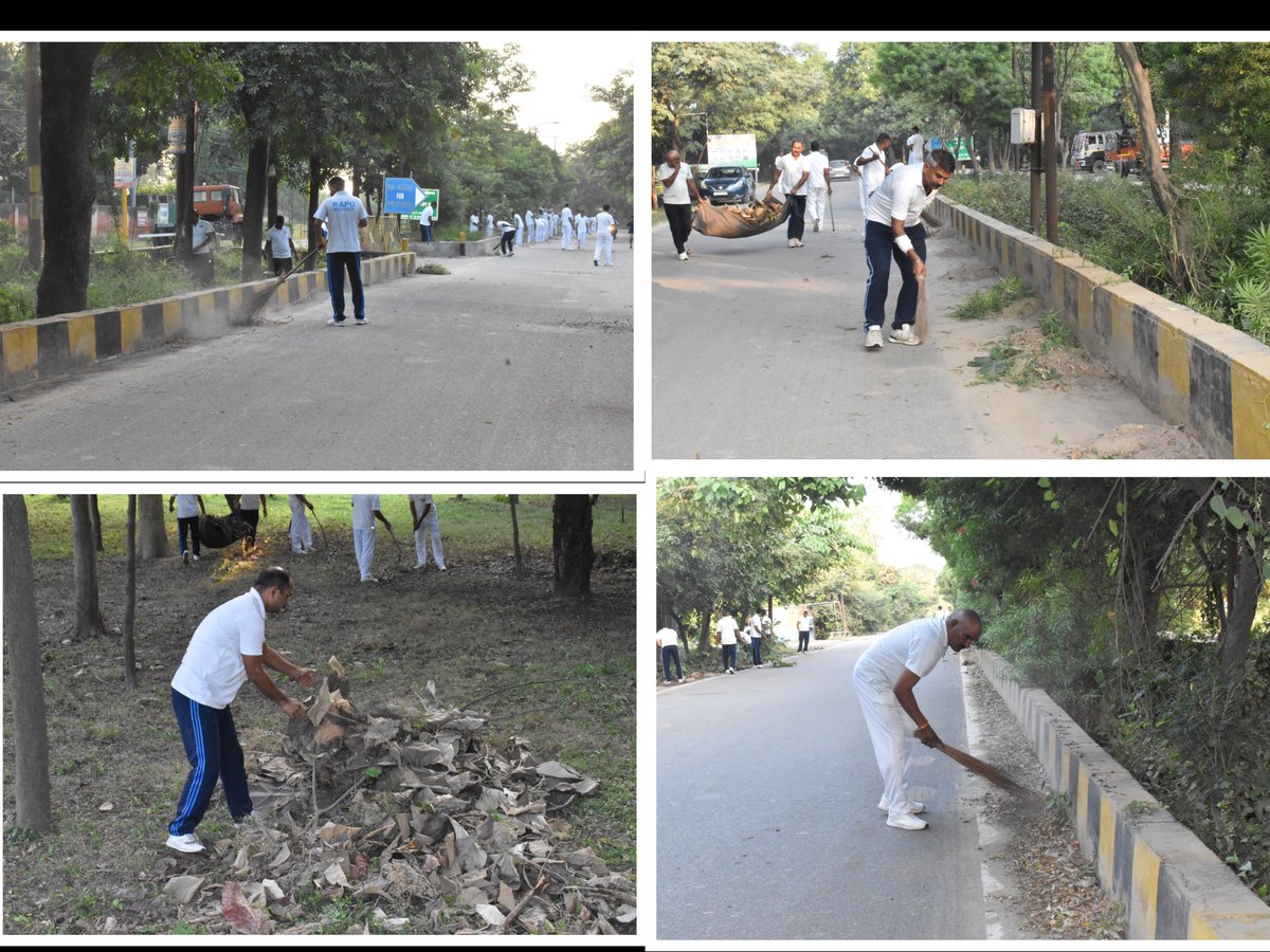 MeerutRapo's tweet photo. आज दिनांक 25.09.2026 को Swachhata Hi Seva (SHS 2026) के अंतर्गत #RAPO द्वारा  कैंप परिसर के चारों तरफ, श्री अरुण कुमार भारती,DIGP के मार्गदर्शन में स्वच्छता अभियान चलाया गया। इस अभियान के माध्यम से नागरिकों को स्वच्छता के महत्व के प्रति जागरूक एवं प्रेरित किया गया। 
#SHS2026 https://t.co/HFMQwUMdAc