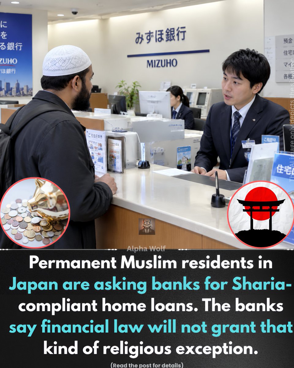 Crazyunfill94's tweet photo. A Muslim man who is a permanent resident of Japan wants a home loan from a bank with no interest at all.

Because Islam considers interest wrong, he does not want to pay interest to Japanese banks.

He posted on a forum asking people how he can avoid interest when buying a house in Japan. Banks and real estate agents keep telling him the same thing: Japan has no such banking option.

Japanese banks operate under very strict rules. They do not accept special banking demands based on any foreign religion. 

Instead of adapting to the Japanese system, this man is trying to impose his religious conditions on the banks.

That is why many Japanese people have grown wary of religious demands that clash with their laws.

When a foreigner refuses to follow the local system and asks for special exceptions, it creates the same problems Japan wants to avoid.