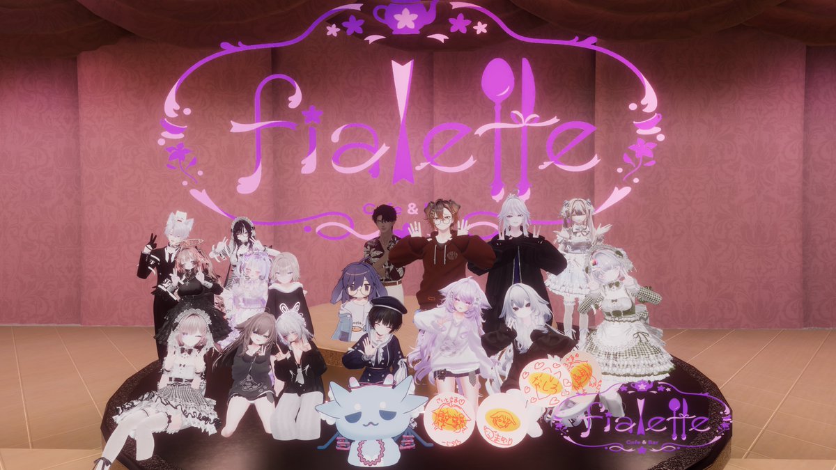 CB_fialette's tweet photo. 本日もご帰宅ありがとうございます！
初めての2部制でしたが、たくさんのご主人様がいらしてくださって嬉しかったです💓
またのご帰宅お待ちしております！
本日の思い出はぜひ下記ハッシュタグをつけてご投稿ください！
#CB_FLT　#VRChat https://t.co/7mLBH8mugN