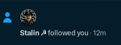 Darthbooman's tweet photo. Great new follower from my first tweet I'm truly hitting it big in life https://t.co/7qESy0nMiv