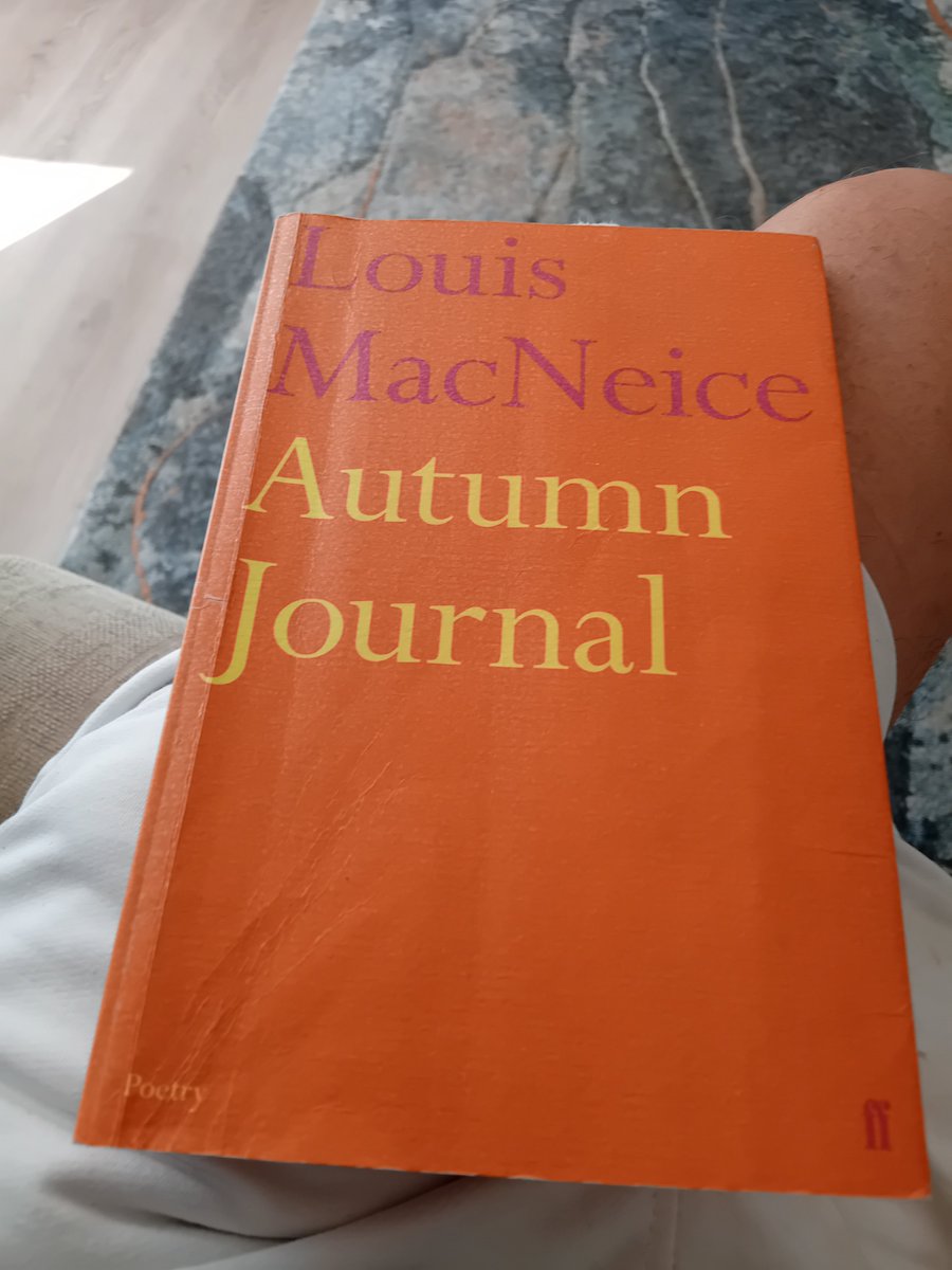 DSinck's tweet photo. Seems odd to be reading this wonderful poem with shorts on and the patio doors wide open! Where is Autumn?
#bookpost https://t.co/DY0SO7hP0Y