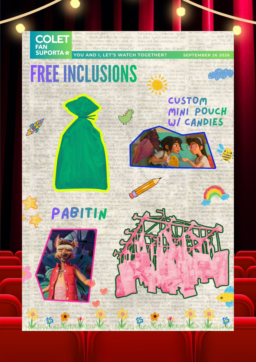 coletfansuporta's tweet photo. 11:11 Free forgotten Island Movie Tickets 🎟️ ✨

🎬💚 PALANGGA, LET’S WATCH TOGETHER! 👀💚

Para sa mga Coca-Colet Mismo 🥤

Mga Palangga, tayo na at manood together! We’re giving away FREE SLOTS for Forgotten Island Block Screening! Take 2 and Take 3 na po tayo mga Palangga brought and sponsored by COLET CARE CLUB 🧸🍿🎥

🕖 7:00 PM 📍 MOA Director’s Club 1
👨‍👩‍👧 IMPORTANT: Each registration will cover for 1 GUARDIAN + 1 KID. 💚

You may secure your slot and Register here: https://t.co/kWqsz7gnUR 🥤

Don’t miss this chance to enjoy the movie with your fellow Palangga! 🥹💚🎬

#BINIxForgottenIsland #ForgottenIslandBlockScreening
#BINI_AParallelWorld