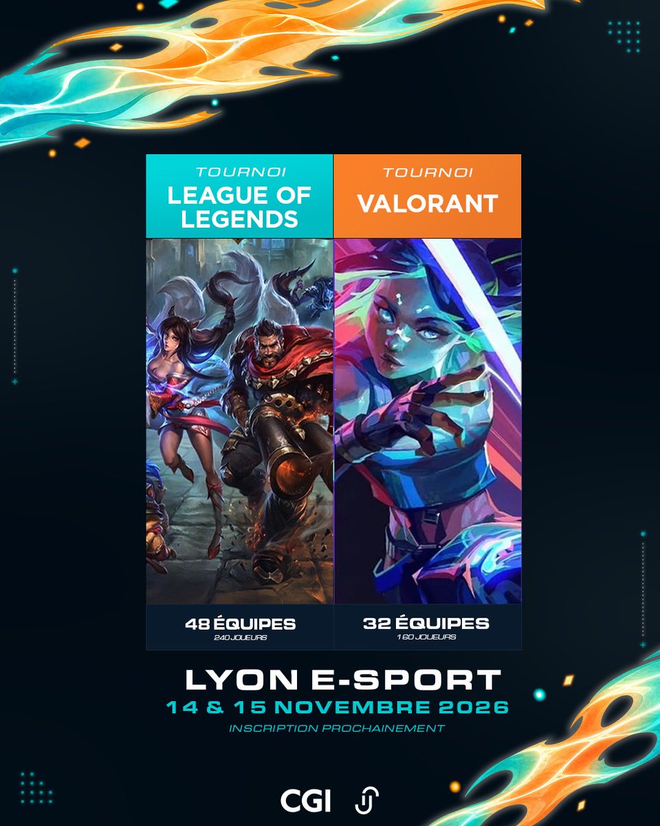 LyoneSport's tweet photo. 🔥 LEAGUE OF LEGENDS EST ENFIN DE RETOUR À LA LYON E-SPORT !

Les inscriptions arrivent très bientôt 👀
Restez connectés ! https://t.co/LIode8XgSg