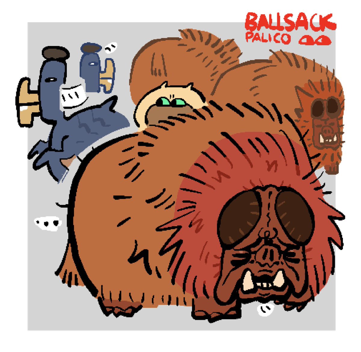 precumking67's tweet photo. redrawing the old monhun stickers https://t.co/AVH3the4UY
