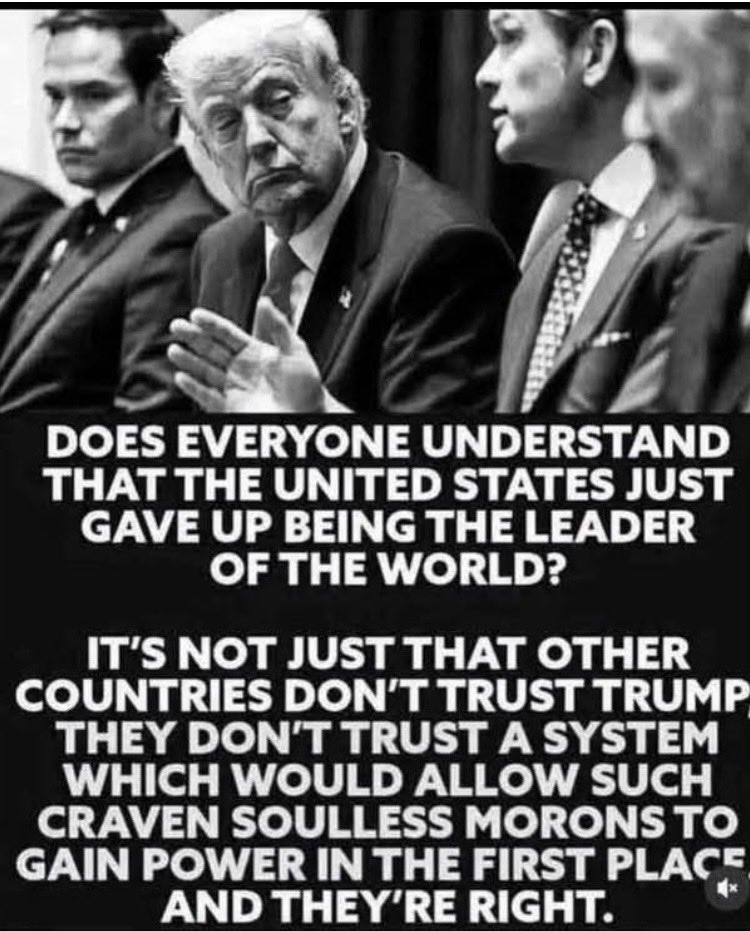 Suzierizzo1's tweet photo. I knew that Trump was going to cause great harm to the U.S,but I don’t think anyone could’ve predicted how much he would do because now we’re no longer the Country we once were. https://t.co/C2OFABld7F