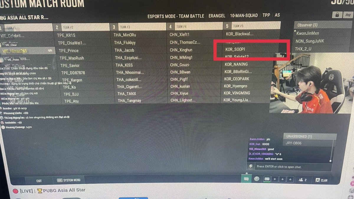 t_nvat062's tweet photo. 1 Năm Về Trước Ở Giải Pubg Asia All Star 
Soopi từng gửi kết bạn cho himas và được chấp nhận.
Và chính người bạn đó sau 1 năm đã cho himas rời khỏi Pubg🤣 https://t.co/LZpuqz1wM9