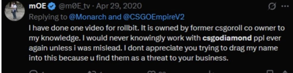 nothalfretired's tweet photo. Both companies used the exact same office address. Baemos's stated purpose was for the holding other companies (i.e CSGO Roll).
Which makes sense given the payment of the shares was also made directly in BTC. This also supports all claims of Lucky previously owning CSGO Roll. https://t.co/taBN6WJ5ev