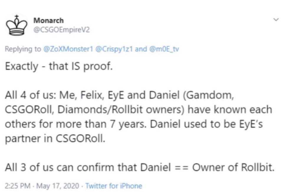 nothalfretired's tweet photo. Both companies used the exact same office address. Baemos's stated purpose was for the holding other companies (i.e CSGO Roll).
Which makes sense given the payment of the shares was also made directly in BTC. This also supports all claims of Lucky previously owning CSGO Roll. https://t.co/taBN6WJ5ev
