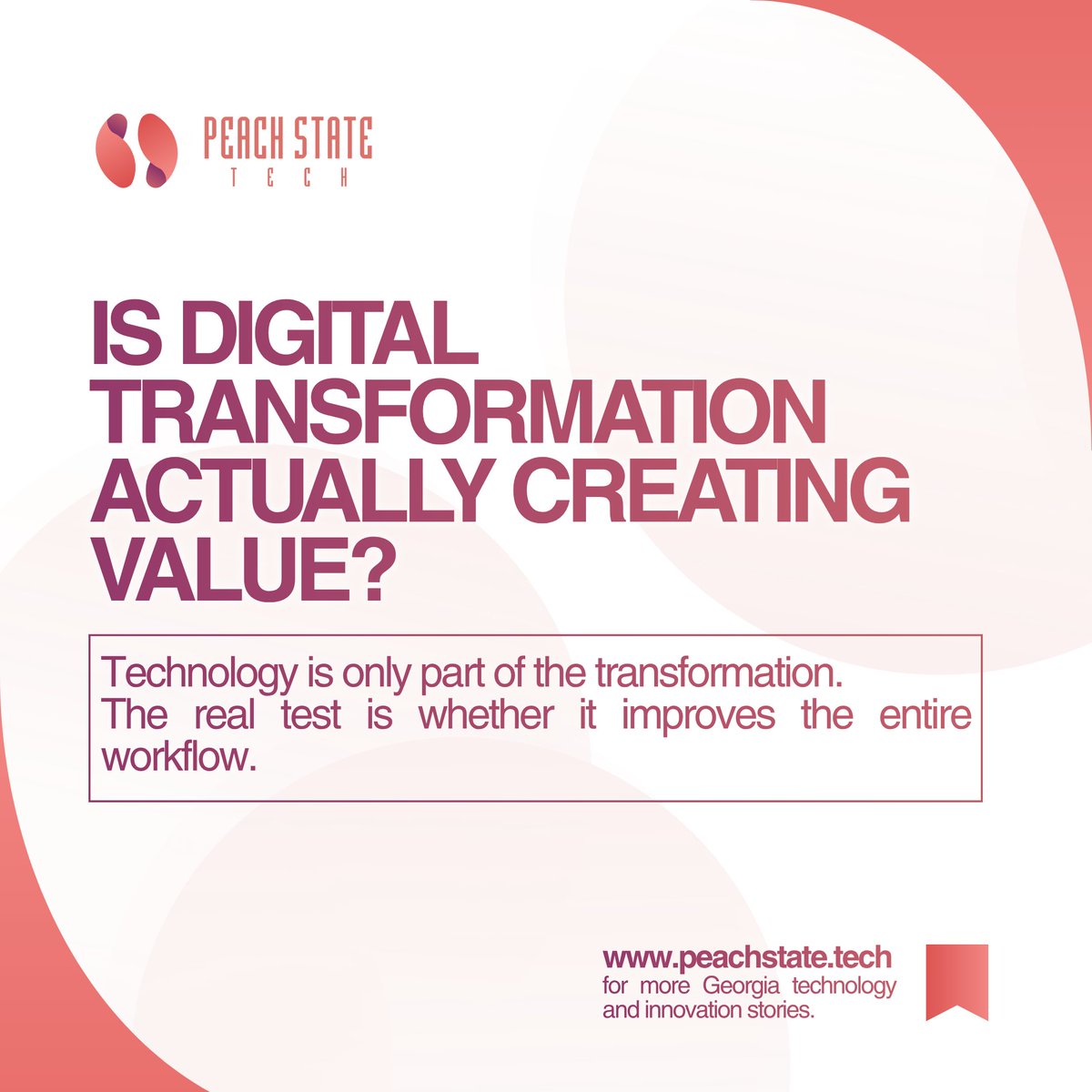 PeachState_Tech's tweet photo. Digital transformation is reshaping Georgia industries, but new technology only creates value when it improves the full workflow.
Explore the trends: https://t.co/dWUe56JmG0
#DigitalTransformation #GeorgiaTech #Innovation #Technology https://t.co/RTyKPmSEzg