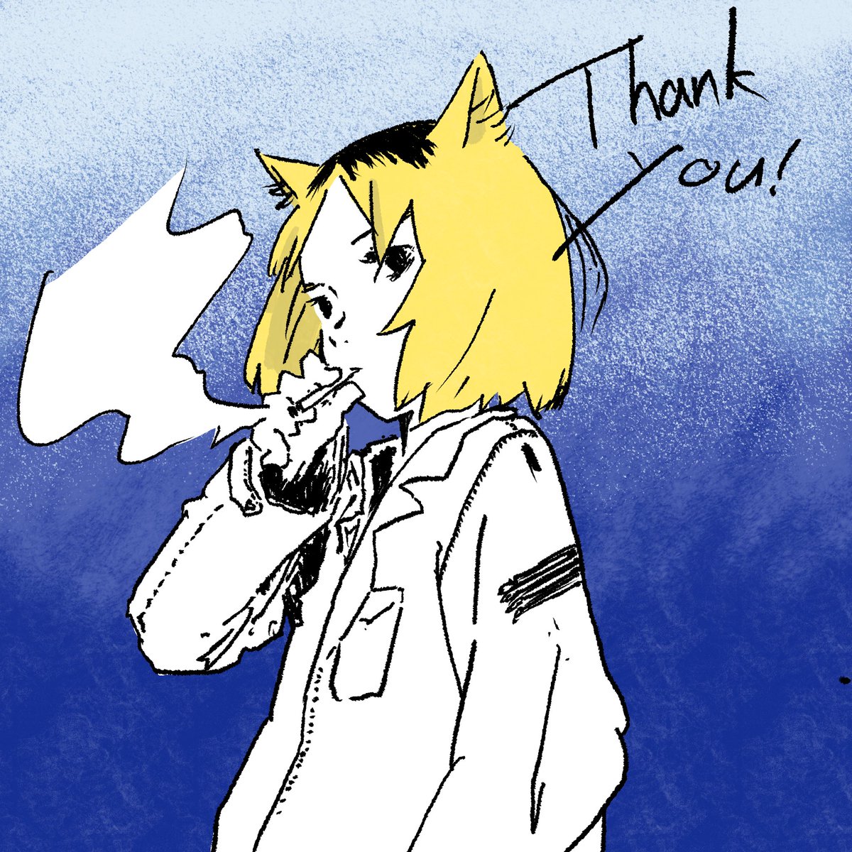 ishi_furo's tweet photo. ヤニねこ、3ヶ月間ありがとうございました！
自身が大ファンだった作品に関わることができて本当に幸せです。

「煙とブルー」という楽曲はヤク子のことを歌にしたくて書いた曲だったのですが、別にそれをどこで言うでもなく秘めていたので最終回のあのシーンで流れたときは驚いたし、とても嬉しかった https://t.co/kvB03IT0LE