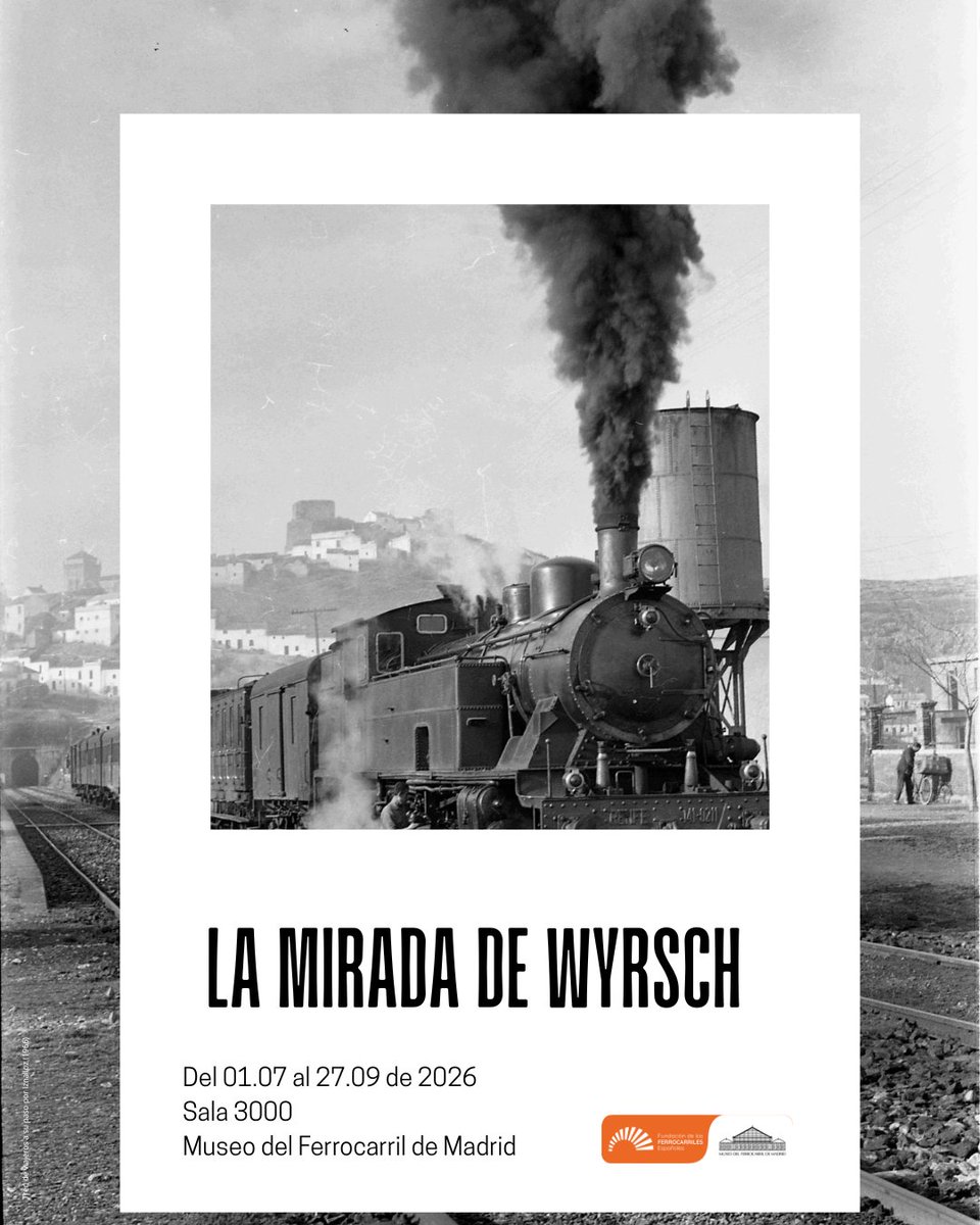 M_Ferrocarril's tweet photo. 📢 ¡Último fin de semana para visitar la exposición 'La mirada de Wyrsch!

📸 25 fotografías del ferroviario y fotógrafo suizo Karl Wyrsch, realizadas en España durante las décadas de 1950 y 1960

👉https://t.co/59Ahh8XFrh https://t.co/SYK1VRCTuB