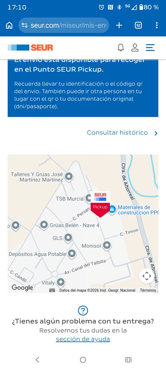 lopeart's tweet photo. @SEUR 
Tenéis mal puesto el punto pickup de seur central en Murcia y me he vuelto loco buscando y llamando al centro de atención (en vano porque solo había una maquinita).
Haced el favor de corregir, que no es difícil. Veeeenga! https://t.co/eLmBWoXqiO