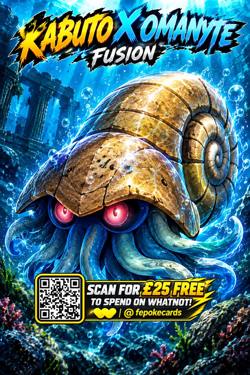 FEpokeCards's tweet photo. kabuto X Omanyte Fusion

#pokemon https://t.co/fdxI6gWNrR