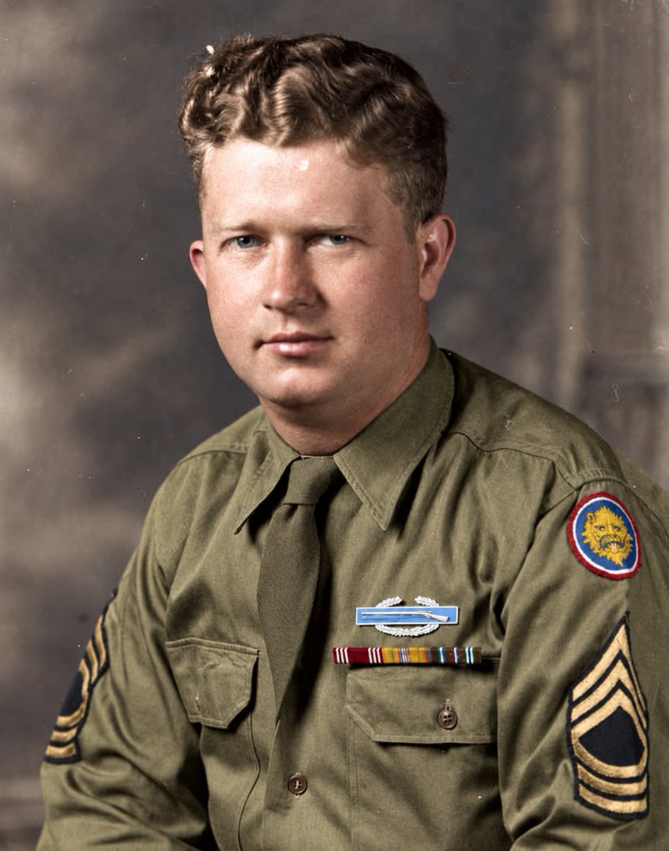 Vanguard_WW2's tweet photo. 🇺🇸 A German officer pressed a pistol between his eyes. Behind him stood more than 1,200 American prisoners.

If he surrendered the names the Nazis wanted, more than 200 Jewish-American soldiers could disappear.

He answered with five words.

His story was nearly forgotten. Follow us and share it so it never will be again.

Master Sergeant Roderick "Roddie" Edmonds had been captured during the Battle of the Bulge while serving with the 422nd Infantry Regiment.

By January 1945, he was the senior American NCO at Stalag IX-A. On January 26, the Germans issued an order: every Jewish-American prisoner must report separately at morning roll call.

Edmonds understood what separation could mean. So he issued his own order: "Every American would report".

The next morning, more than 1,200 men stood together outside the barracks.

The German commandant demanded that Edmonds identify the Jews. When he refused, the officer drew his pistol and pressed it against Edmonds’ forehead.

Edmonds did not move. "We are all Jews here."

He reminded the commandant that prisoners were required to give only their name, rank and serial number. If the German shot him, Edmonds warned, he would have to shoot them all, and face trial for war crimes after Germany’s defeat.

Then the commandant lowered his pistol and walked away.

Not one Jewish-American prisoner stepped forward. More than 200 men had been saved because one soldier refused to surrender them.

Edmonds survived the war but never told his family what he had done. He died in 1985.

Witnesses later revealed the truth. In 2015, Yad Vashem recognized him as Righteous Among the Nations. On March 2, 2026, his son accepted the Medal of Honor on his behalf.

His name was Master Sergeant "Roddie" Edmonds.

And when evil demanded names, he answered: "We are all Jews here".
