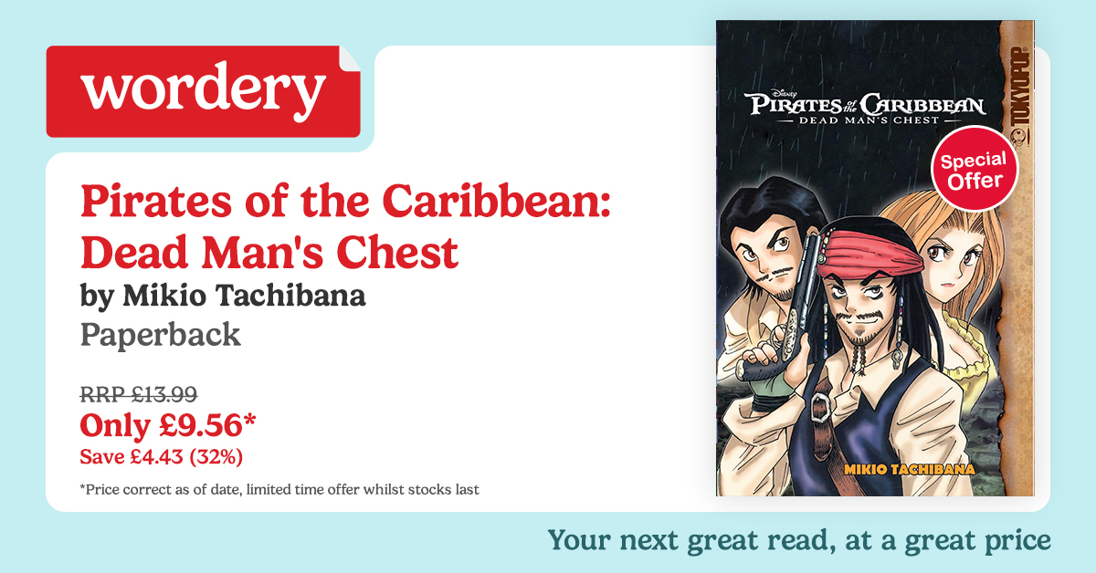 wordery's tweet photo. Based on the hit film! Notorious pirate Captain Jack Sparrow has a blood debt to pay the fearsome Davy Jones. With Elizabeth Swann and Will Turner pulled into the adventure, can the unlikely trio cooperate long enough to defeat Davy Jones? Find out more: https://t.co/JEM3kab2v0 https://t.co/8vDDctiqyU
