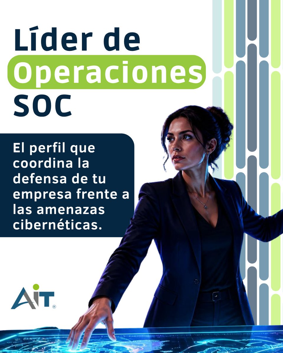 aitmx's tweet photo. #PerfilesTI | Las amenazas cibernéticas evolucionan todos los días. La pregunta ya no es si tu empresa será objetivo de un ataque, sino qué tan preparada está para responder.

Cotiza aquí: https://t.co/VySXGvI7PH 

#Ciberseguridad #SOC #SecurityOperationsCenter #CyberSecurity https://t.co/H88VjsmNFC