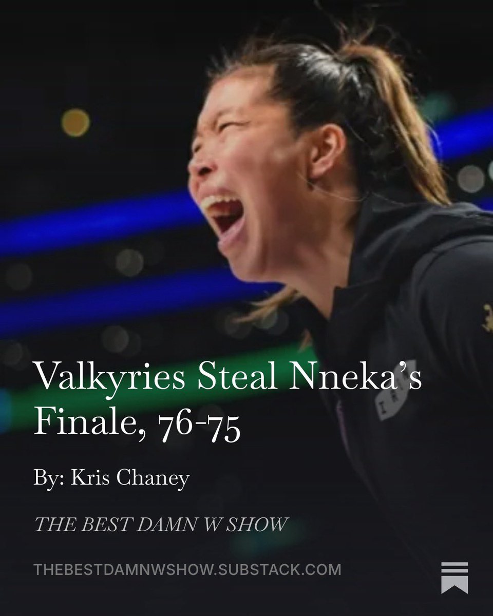 kris_chaney32's tweet photo. New 📝 💻:
Valkyries Steal Nneka’s Finale, 76-75
https://t.co/M979AEIDI4
Thanks for reading! 🙏🏽
Covering @valkyries for @BestWShow 🏀
#WNBA #W #WNBA30 #writing #valkyries #goldenstate https://t.co/YQfHq2vaqT