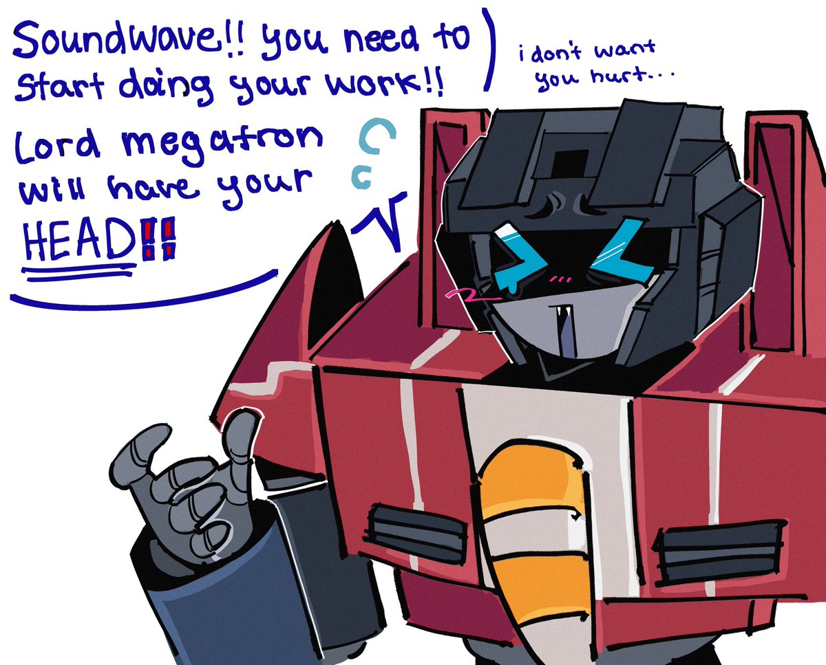 sounstarr's tweet photo. This AU again,
#soundstar #starscream #soundwave https://t.co/4A2BYwOkuY