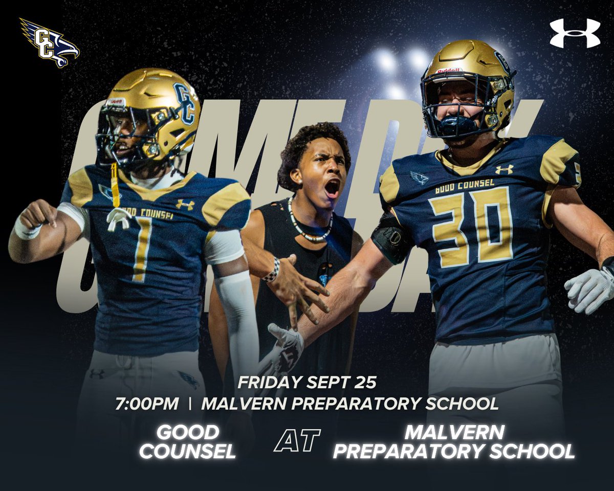 GCFalconsAD's tweet photo. The Falcons are on the road tonight heading to Malvern Prep for a 7 p.m. matchup.
Cheer on the Falcons from home and watch live: https://t.co/0icvxJCshW
#WeAreGC #HailFalcons https://t.co/tUgo1sq7cs