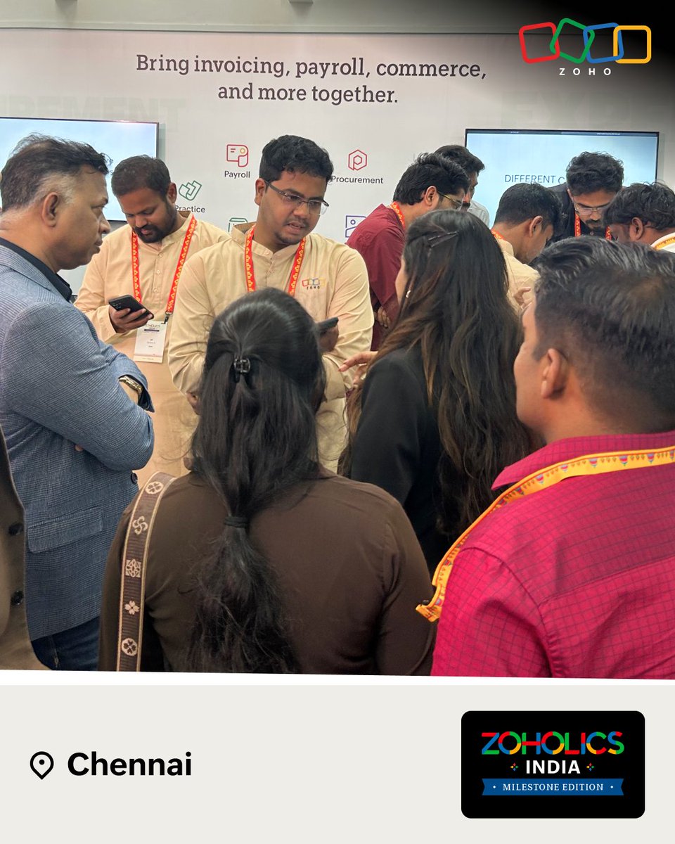 ZohoInventory's tweet photo. That's a wrap on #ZoholicsIndia2026!
We had fantastic conversations around inventory management and ecommerce, helping businesses streamlining warehouse operations to scaling online storefronts. Your conversations, feedback, and enthusiasm made the event special. Until next time! https://t.co/sVWgq3F9HK