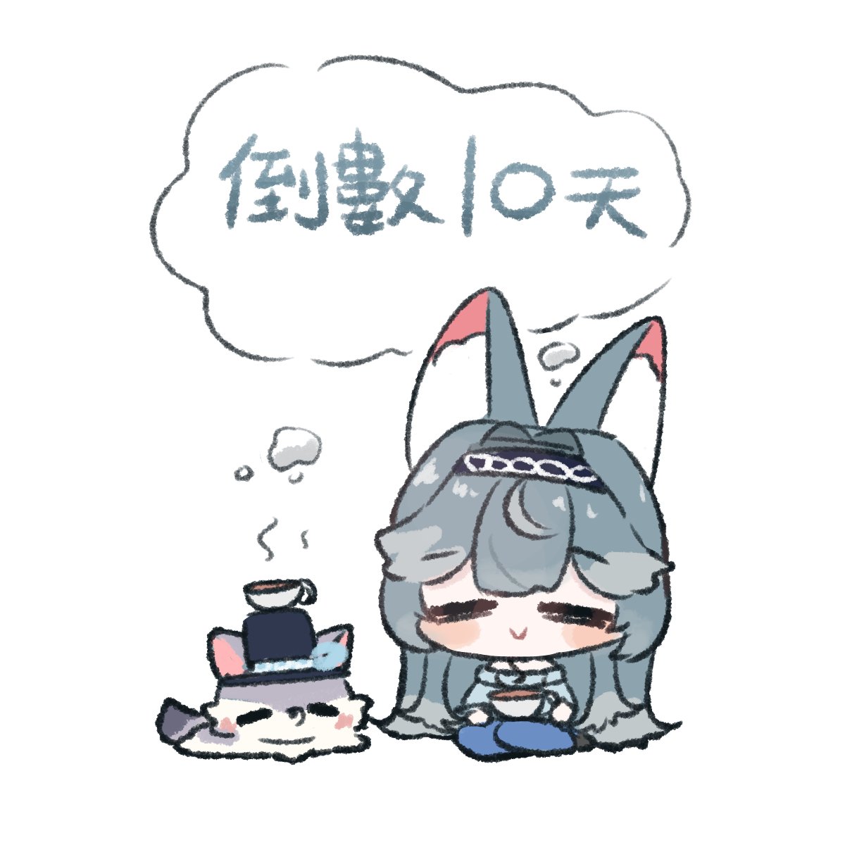 teraz_10's tweet photo. 序境一周年燈箱初亮相，倒數10天 

恬靜的秋日午後
煦Hiyori  悠哉的沖了兩杯咖啡
往其中一杯中 加入兩顆奶精球
隨後 迎著蒸騰的香氣 端起啜飲一口

她的臉上 浮現幸福的笑容
「果然還是秋天的風景，配上一杯熱騰騰的咖啡，最棒了～」

一旁頂著一杯咖啡的禮帽
內心還在努力復盤著 奶精球的去向
「我剛剛拿的奶精球呢…我剛剛應該有拿吧…」

繪師與藝人專屬連結下收 

#HiyoriPaint