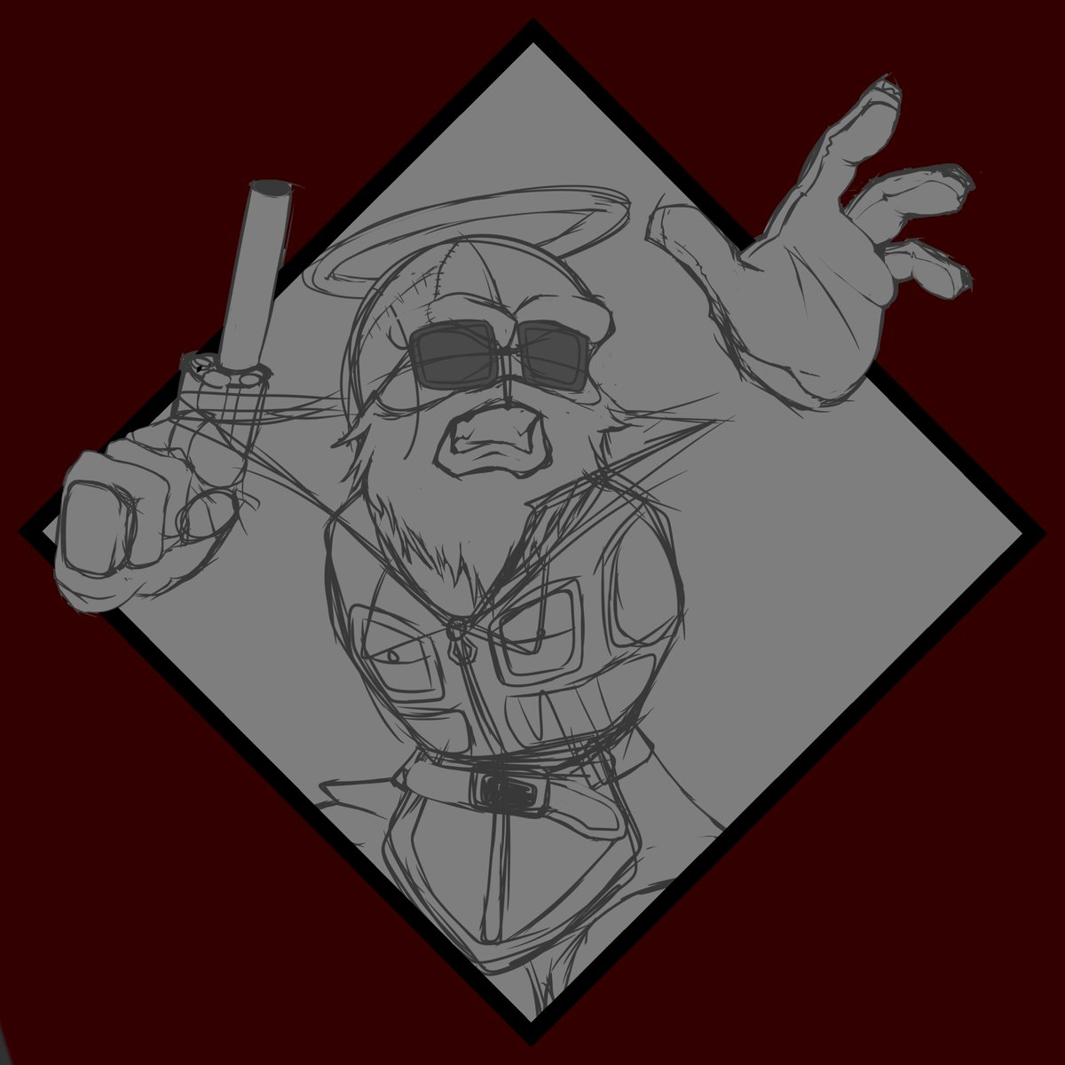 RADNESS_FLA's tweet photo. This was originally what I was going to upload for Madness Day, but I didn't have the time or the motivation to finish it. 
Take it as a wip, I may finish it one day... maybe https://t.co/mo4bqa7z8M