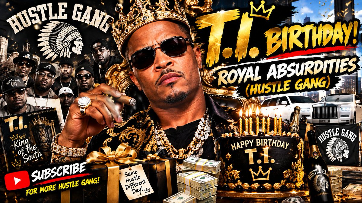 SlotePerron's tweet photo. T.I. Birthday ๐๐๐๐๐ฅณ๐๐๐๐ญ๐ฌ
#TI #HustleGang #King #Major #Domani #Tiny https://t.co/HX644PvJlg