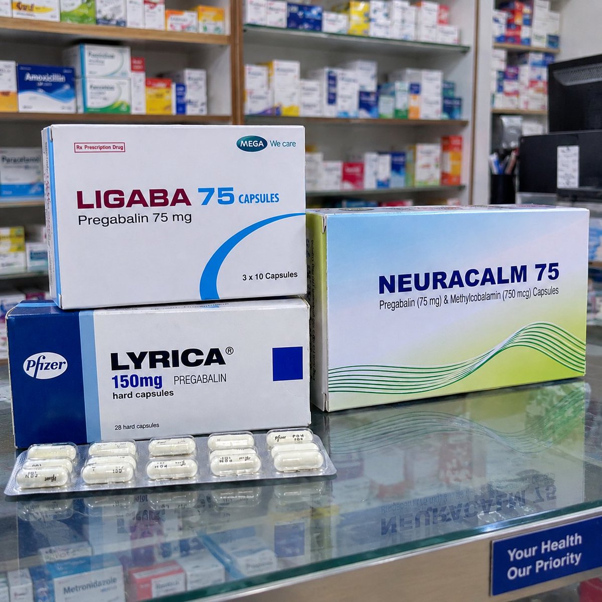Rx_Kashim's tweet photo. A reminder that pregabalin has been declared a controlled mëdication by NAFDAC.

Before you can purchase it, you must present a prëscription written by a certified and licensed physician for proper legal documentation at the pharmacy.

Pregabalin is commonly usëd for 👇

1️⃣ Neuropathic pain, which is pain caused by damage or irritation of the nerves.

2️⃣ Diabetic nerve pain, which is nerve damage and pain that can occur as a complication of diabetes.

3️⃣ Post-herpetic neuralgia, which is persistent nerve pain that remains after shingles has hèaled. Shingles is a painful skin rash caused by reactivation of the chickenpox virus that remains in the body after a person has had chickenpox.

4️⃣ Fibromyalgia, a condition that can cause widespread body pain and increased sensitivity to pain.

5️⃣ As an add-on trèatment for certain types of epilepsy, particularly partial seizures, which are seizures that begin in one specific area of the brain.

Use pregabalin only under the supervision of a qualified healthcare professional.

For educational and informational purposes.