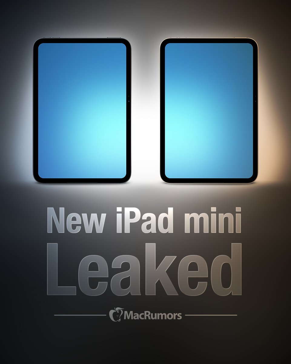 MacRumors's tweet photo. iPad Mini 8 Leaked: A20 Pro Chip, Landscape Camera, and More https://t.co/LunPGW6RgW https://t.co/T7p9o1I1OV