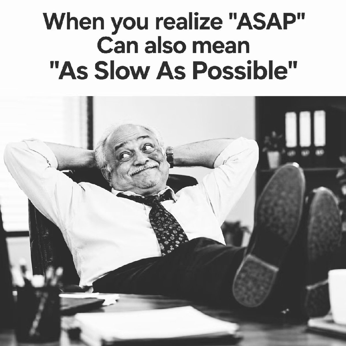 BeingPrateek1's tweet photo. ASAP can also mean As Slow As Possible 😂
#ASAP https://t.co/pGVGtxoCvB
