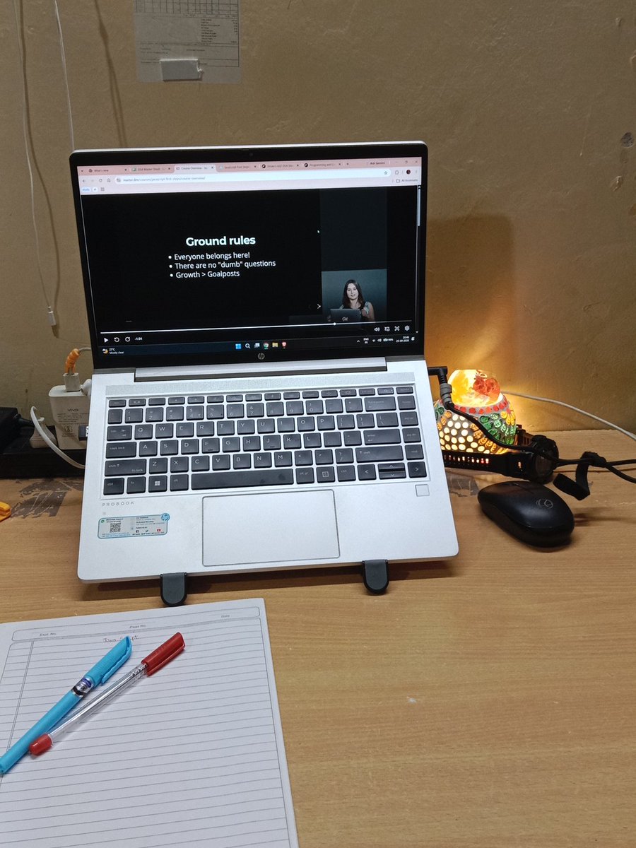 abhyudai__'s tweet photo. Again continuing with JavaScript on @MasterDotDev with @AnjanaVakil https://t.co/0d9MBH2wS3
