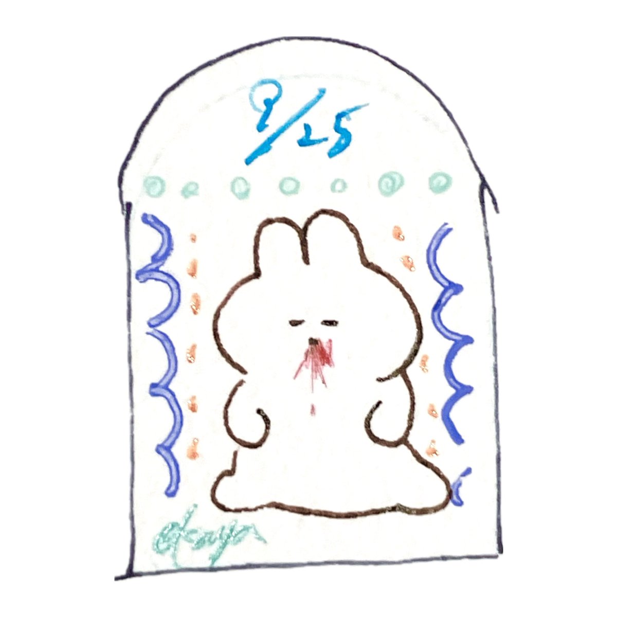 _rabbita's tweet photo. #一日一吐血うさぎ https://t.co/Bejq5q5zt9