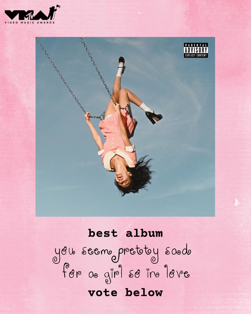 LiviesHQ's tweet photo. vote "you seem pretty sad for a girl so in love" for the @vmas best album now 🩷 
https://t.co/6GwK9Mu1ge https://t.co/qWDdsx5rKO
