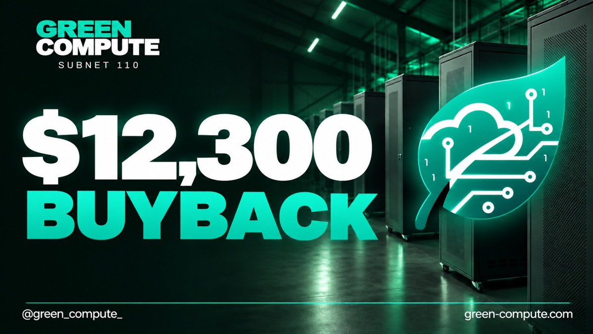 green_compute_'s tweet photo. With clients expanding, our work with iota  and  new commercial inference clients its time for an evening bigger buyback ! 

With new miners being onbaorded and the sales team expanding ( come and meet some of them at our stand at Exploit🇨🇦 )  we continue to get more excited for the future 🙌