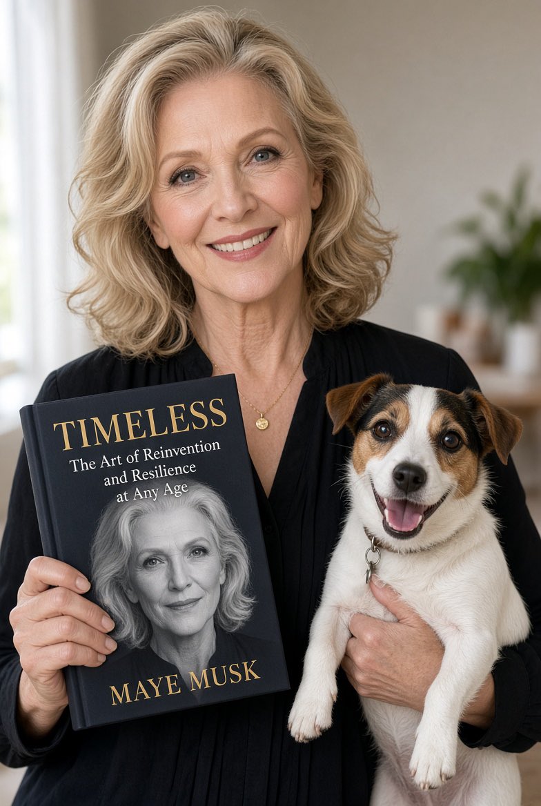 Mahnblue01's tweet photo. @mayemusk The honesty, the resilience, the quiet power of reinventing yourself at any age… pure gold.
Cali would approve too 🐶❤️
Thank you for sharing this, Maye. The best really is yet to come.
#Timeless #MayeMusk #Cali https://t.co/55PpcEja9J