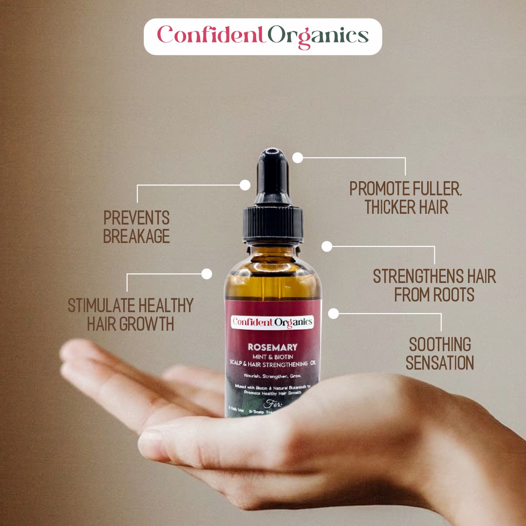 FredDownzu9l's tweet photo. Confident Organics’ Rosemary, Mint &amp; Biotin Scalp &amp; Hair Strengthening Oil nourishes the scalp, supports healthy hair growth, and helps strengthen hair from root to tip. https://t.co/p7eHiSjNyX