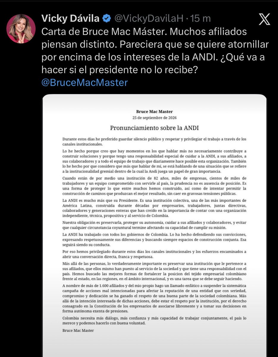 Danielhv51's tweet photo. Vicky necesita que MacMaster renuncie para terminar el mandado que le pusieron los Gillinski y ADLE, hasta que no pase no dejará la obsesión. Terrible lo de esta mujer. https://t.co/I4d5jbeFRW