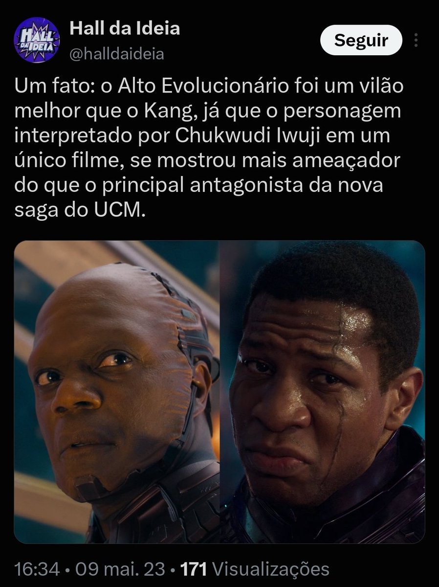 NerdTowerYT's tweet photo. As opiniões mais comuns sobre Kang em 2023, ele tava sendo desenvolvido e a galera teve zero paciência. Aconteceu o que aconteceu com o Jonathan Majors e a Marvel partiu pra um plano mais safe. Não da pra fingir que tava todo mundo fechado com a história do Kang não, não tava https://t.co/QlJ7DHjNRA