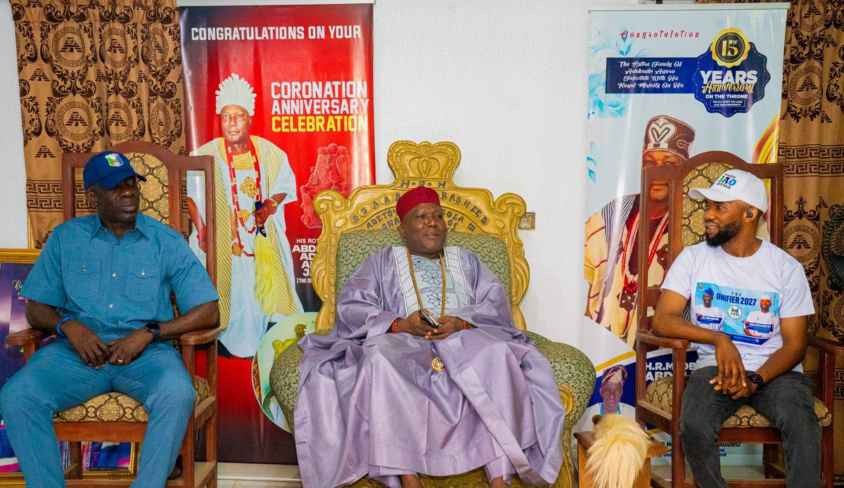 adekanmbi_bimbo's tweet photo. I continued my consultative engagements across Oyo State with visits to Oorelope, Saki East and Atisbo, where I had the privilege of meeting traditional and religious leaders, traders, artisans, transport workers, civil servants, party members and other community stakeholders.

I heard a clear message from the people: they want better infrastructure, improved healthcare, opportunities for their young people, and continued attention to their welfare. 

As I said when addressing the people, your concerns have been noted and will remain an important part of the work ahead.
My commitment is to build on what is working, address what needs attention, and ensure that development reaches every part of Oyo State. I will remain accountable to you for the commitments we make and the progress we achieve. 

#BimboAdekanmbi2027 #Omituntun3.0 #APM #Oyostategovernor #EjekiBimboSeyi