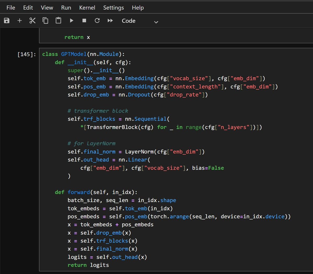 shoupxx's tweet photo. Day 115 —> Becoming an AI Engineer

Implemented the GPT architecture from scratch.

124.4M trainable params | ~622 MB

Shocked how much engineering sits behind a seemingly simple architecture.

Insights : Simple blocks + scale → powerful capabilities.

#LLM #GPT #DL #NLP https://t.co/ttxioIa1wi