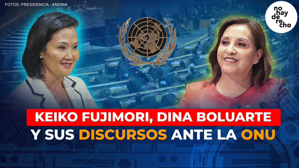 ideeleradio's tweet photo. 🔴 INFORME | La presidenta #KeikoFujimori participó en la Asamblea General de la #ONU, cuyo discurso se centró en la defensa de militares y policías que violaron derechos humanos. Una alocución parecida a la que dio, en su momento, la exmandataria #DinaBoluarte.
▶️ Conoce los detalles en este video de
@ideeleradio
https://t.co/oUgOMuY73i