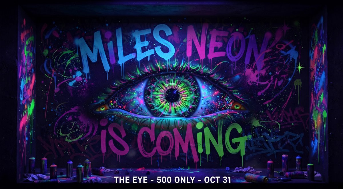 milesneonnft's tweet photo. Are you Ready??

Prepare for Explosion. 💥👁️

#MilesNeon #TheEye #GenesisAirdrop #500Only #Neon #NFT001 https://t.co/8ixdWhOb0Y